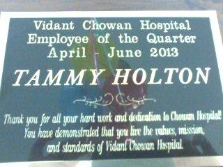 Congratulations, Tammy Holton